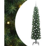 vidaXL Umjetno božićno drvce Zelena 210 cm PVC i čelik i plastika | shoptok.hr