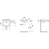 Laufen lua lavabo 55x46 8.1108.1.000.104.1 | ePonuda.com