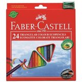 Faber-castell drvene bojice ECO Triangular standard set - 24 boje Cene