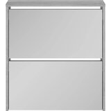 Ormarić za cipele s ogledalom 2 razine boja hrasta 63x17x67 cm | Eponuda.com