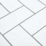  Pločica riblja kost 20 pcs Bijela siva 30 x 30 cm | shoptok.hr