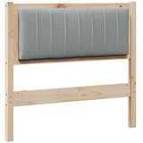  Tapecirani uzglavlje Smeđa 90 cm Čvrsto borovo drvo | shoptok.hr