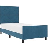 vidaXL Postelja Temno modra 100x200 cm Velvet, (22049181) | Shoptok.si