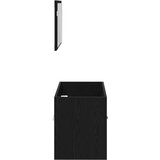  2-delni set kopalniškega pohištva črnega hrasta iz inženirskega lesa, (22008767) | Shoptok.si