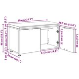  Haldna klop z blazino z vrati Umetni hrast 80 x 46 x 46 cm, (5000155731) Slike