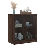 Bočni ormarić sa staklenim vratima boja hrasta 68x37x75 5 cm | shoptok.hr