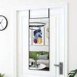  Ogledalo za vrata črno 40x100 cm steklo in aluminij, (20919972) | Shoptok.si