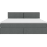  Krevet s prostorom za pohranu s LED-om Tamno siva 180 x 200 cm | shoptok.hr