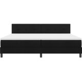 s opruga kutije s uzglavljem Crna 200 x 200 cm tkanina | shoptok.hr