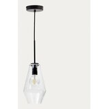 Kave Home Črna viseča svetilka s steklenim senčilom ø 17 cm Mao – | Shoptok.si