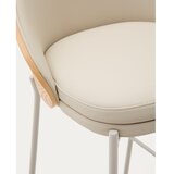 Kave Home Barski stol v bež in naravni barvi (višina sedeža 65 cm) Eamy – | Shoptok.si