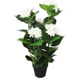  Umjetna Hortenzija s Posudom 60 cm Bijela | shoptok.hr