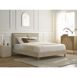 Bobochic Paris Bež oblazinjena oblazinjena zakonska postelja z letvenim dnom 160x200 cm Mara – | Shoptok.si