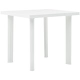 The Living Store Vrtna miza bela 80x75x72 cm plastika - Vrtna Miza, (21474982) Cene