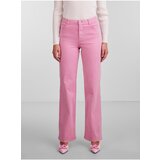Pieces Pink Women Wide Jeans Peggy - Women Cene