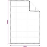  Set deka 3 kom. 140 x 220 cm Sve sezone Bambus Bijela | shoptok.hr