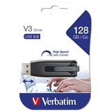 Verbatim V3 128GB USB 3.0 (80/25) pendrive, črno-sive barve | Shoptok.si