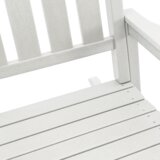 vidaXL Zunanja gugalnica Bela 70x92x108 cm HDPE | Shoptok.si