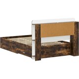  Okvir kreveta s pohranom Dimljeni hrast 120 x 190 cm - Dimljeni hrast 120 x 190 cm sa središnjom policom | shoptok.hr