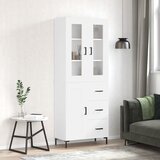 vidaXL Visoka komoda bijela 69,5x34x180 cm konstruirano drvo | shoptok.hr