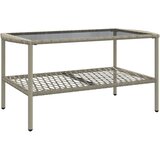  4-dijelni set vrtnih sofa s jastucima svijetlosivi poliratan | shoptok.hr