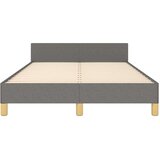  Posteljni okvir z vzglavjem temno siv 120x200 cm blago, (20738602) | Shoptok.si