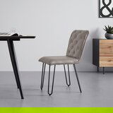 Modern Living stol ivie, rjavosiva, videz usnja | Shoptok.si