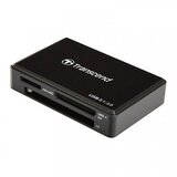 Transcend Card reader, USB 3.1 Gen 1, SDHC UHS-I, SDXC UHS-I, micro SDHC UHS-I, micro SDXC UHS-I, and UDMA7 CompactFlash Cene