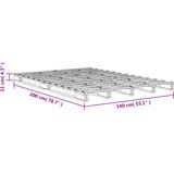  Krevet od paleta voštano smeđi 140x200 cm od masivne borovine | shoptok.hr