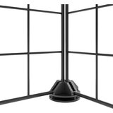 vidaXL Kavez za ljubimce s 12 panela i vratima crni 35 x 35 cm čelični | shoptok.hr