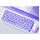 Aula tastatura i miš AC210 purple combo, 2.4G cene