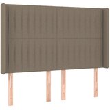  LED uzglavlje smeđesivo 147 x 16 x 118/128 cm od tkanine | Eponuda.com