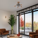 Nice Lamps Črna/v naravni barvi stropna svetilka 14x56 cm Tumber – | Shoptok.si