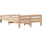 vidaXL Posteljni okvir brez vzmetnice 120x190 cm trdna borovina | Shoptok.si