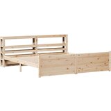 vidaXL Okvir kreveta s uzglavljem 180 x 200 cm masivna borovina | shoptok.hr