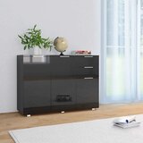  Komoda visoki sjaj crna 107x35x80,5 cm | shoptok.hr