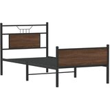  Okvir kreveta bez madraca smeđa boja hrasta 80x200 cm drveni | shoptok.hr