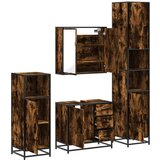 vidaXL 4-dijelni set kupaonskog namještaja boja hrasta drveni | shoptok.hr