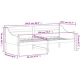  Dnevni krevet bez madraca bijeli 80 x 200 cm masivna borovina | shoptok.hr