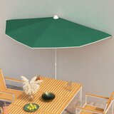  Vrtni polovični senčnik 180x90 cm zelen, (20800971) | Shoptok.si