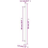 vidaXL Ročaji za omarico 20 kosov bron 480 mm nerjaveče jeklo, (21415968) | Shoptok.si