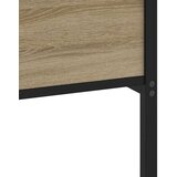 Metalni Kovinski posteljni okvir brez vzmetnice sonoma hrast 183x213 cm, (21608083) | Shoptok.si