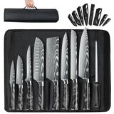 ZENG 10-delni set nožev, nerjaveče jeklo, ergonomska ročica, okolju prijazen, črn, (5000161536) | Shoptok.si