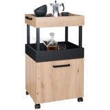 Mömax Servirni Voziček Home Bar, Barva Hrasta, Črna Cene