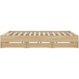  Okvir za krevet s ladicama boja hrasta 180x200 cm Smeđa 180 x 200 cm | shoptok.hr