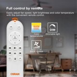 Osram LED prigušiva stropni ventilator FOHN LED/18W/230V 3000/4000/6500K + daljinski upravljač | Eponuda.com