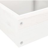  Vrtna sadilica s 4 razine 80,5 x 79 x 36 cm bijela od borovine | shoptok.hr