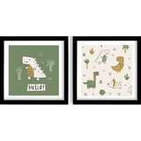 Wallity Otroške slike v kompletu 2 ks 33x33 cm Hello – Wallity Cene