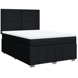  Krevet s oprugama i madracem crni 140 x 190 cm od tkanine | shoptok.hr