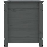  Kutija za pohranu siva 80 x 40 x 45 5 cm od masivne borovine | shoptok.hr